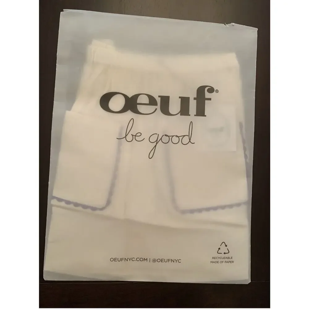 Oeuf NWT Ric Rac Skirt. Size 6-7. 50% Cotton, 50% Linen Blend. Gardenia